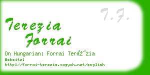 terezia forrai business card